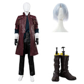 Devil May Cry V DMC5 Dante Aged Leather Outfit Cosplay Costume Halloween Carnival Suit